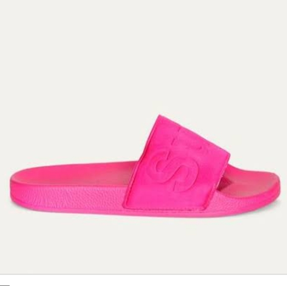 NEW SUPERGA AUS 9 Satin Slides fuschia pink - Picture 6 of 9